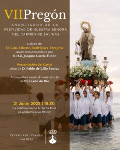 Pregón 2025 de la Festividad de Nuestra Señora del Carmen