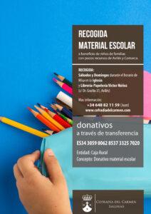 CARIDAD | CAMPAÑA DE MATERIAL ESCOLAR